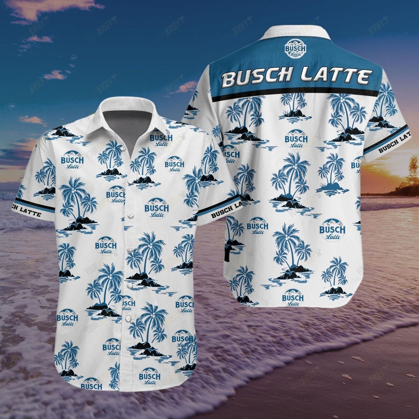 Busch Latte Hawaiian Shirt