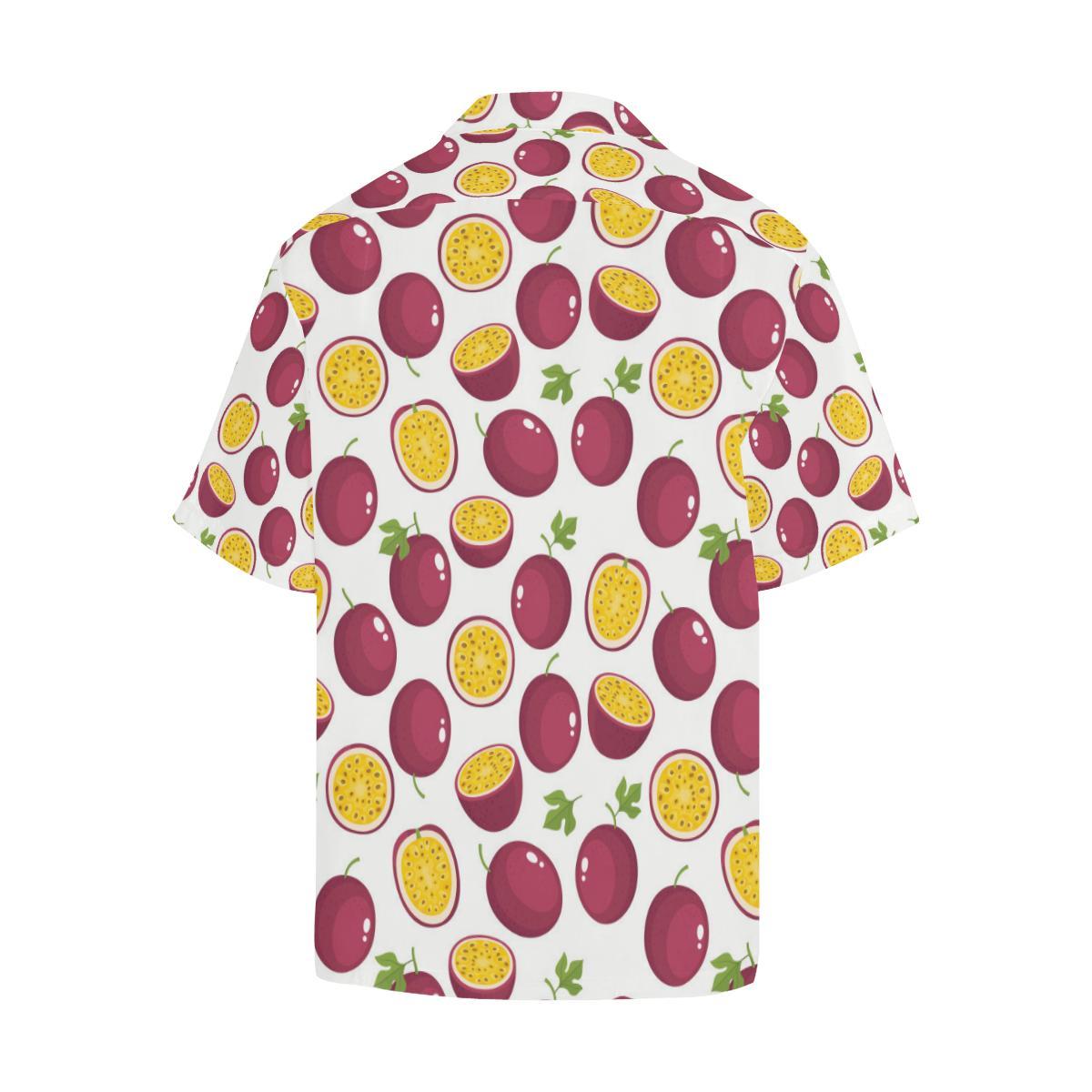 Passion Fruit Design Pattern Mens All Over Print Hawaiian Shirt
