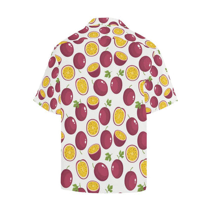 Passion Fruit Design Pattern Mens All Over Print Hawaiian Shirt