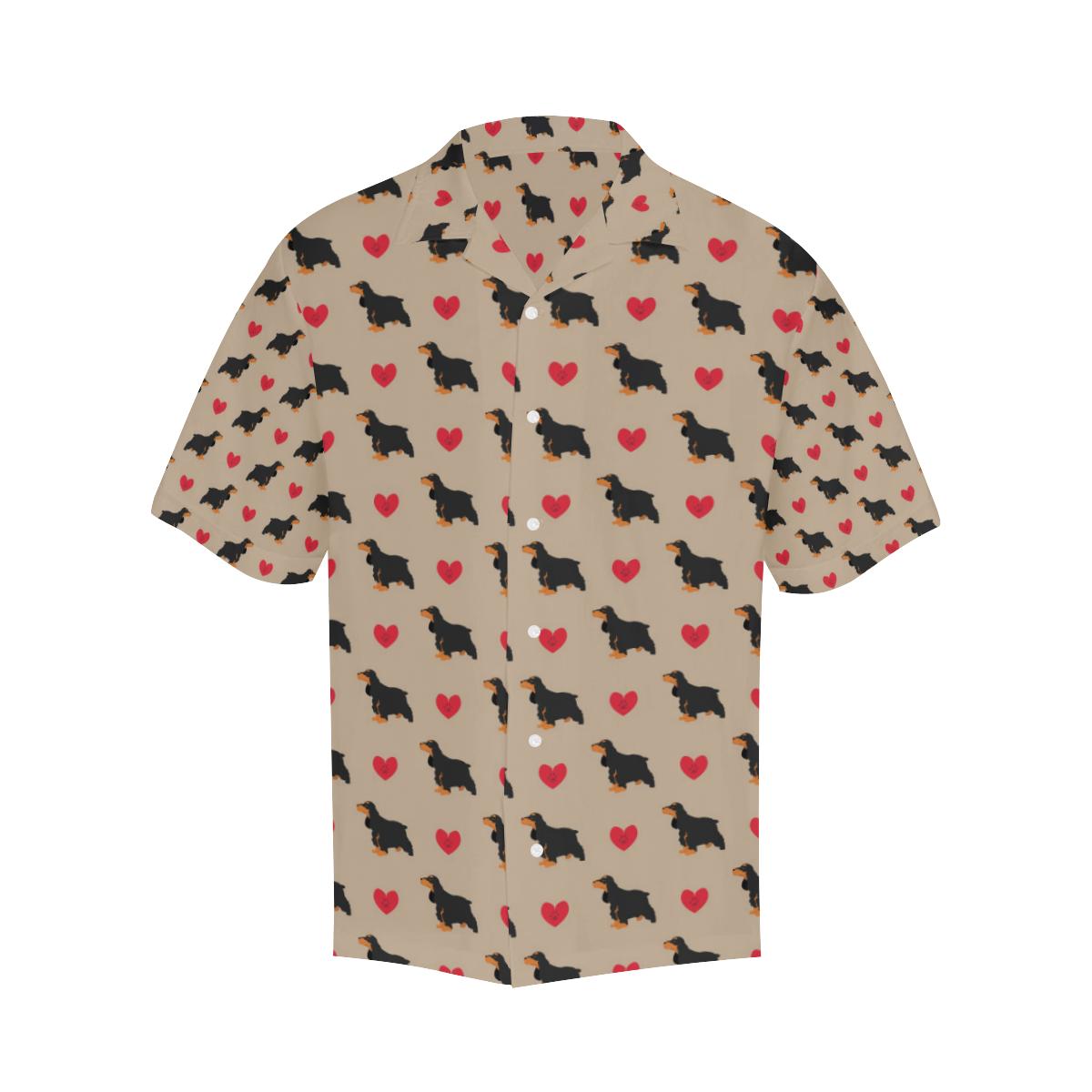 Cocker Pattern Print Design Hawaiian Shirt