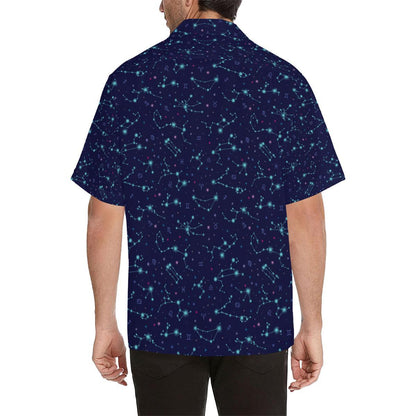 Constellation Pattern Print Design Hawaiian Shirt