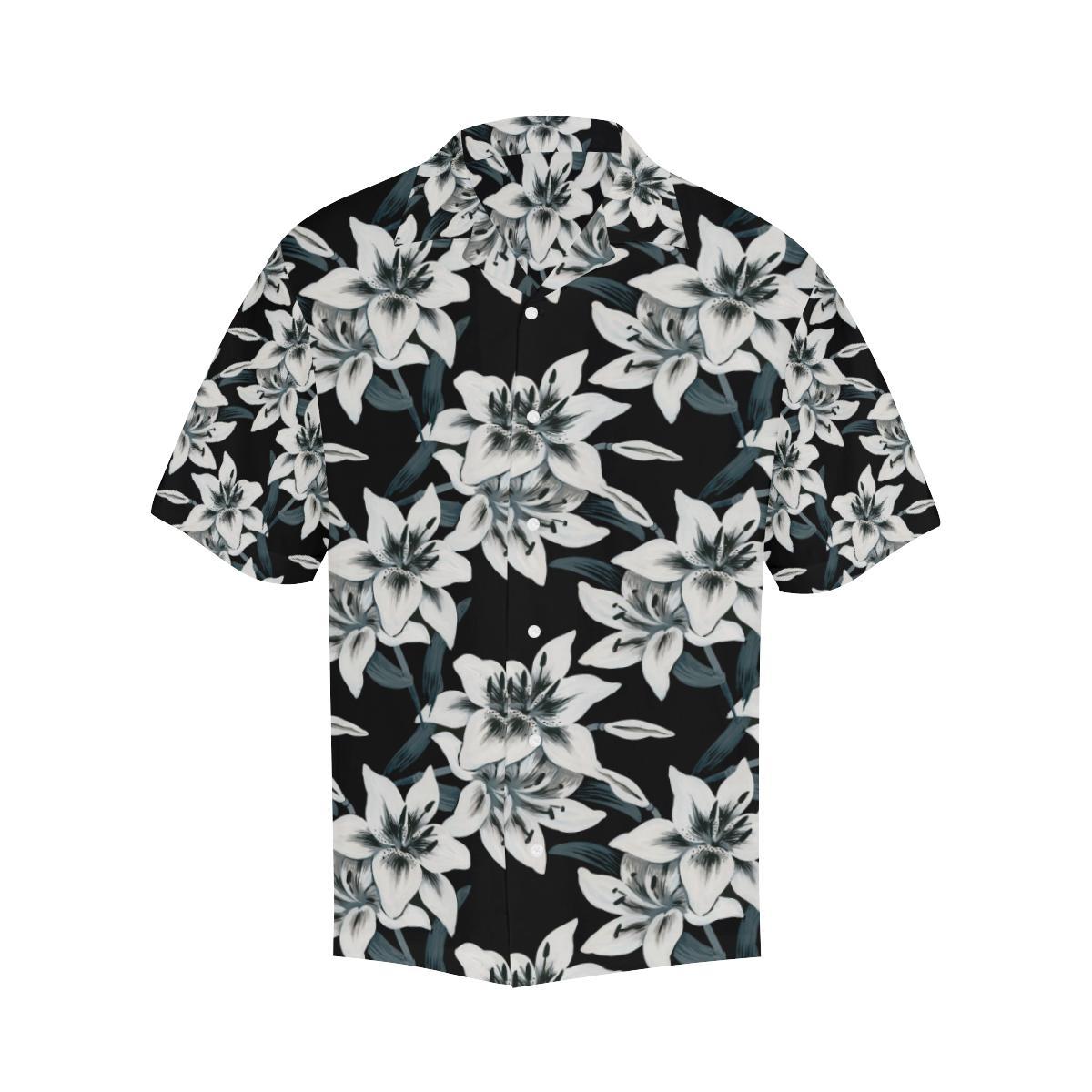 Lily Pattern Print Design Hawaiian Shirt