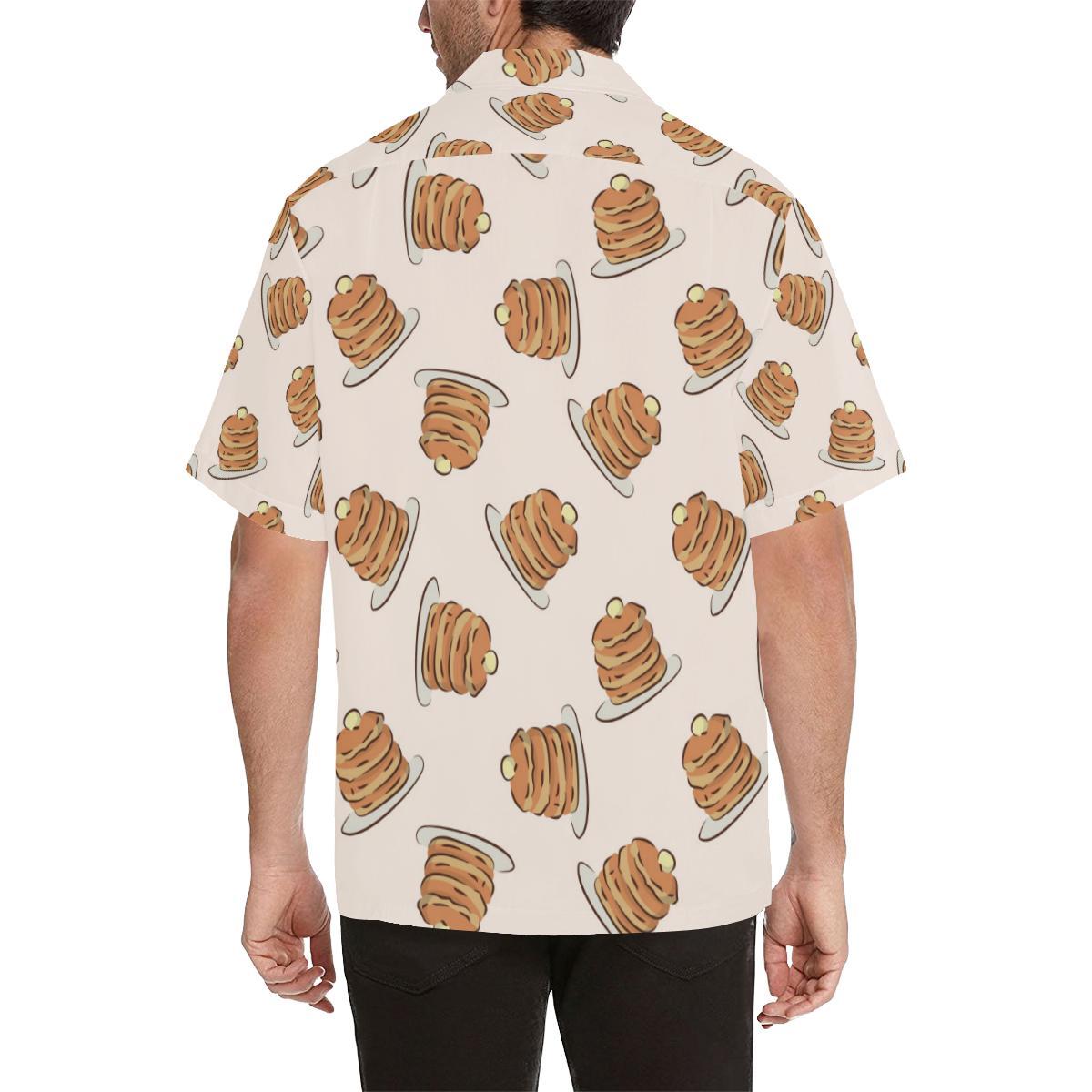 Pancake Pattern Print Design A Hawaiian Shirt