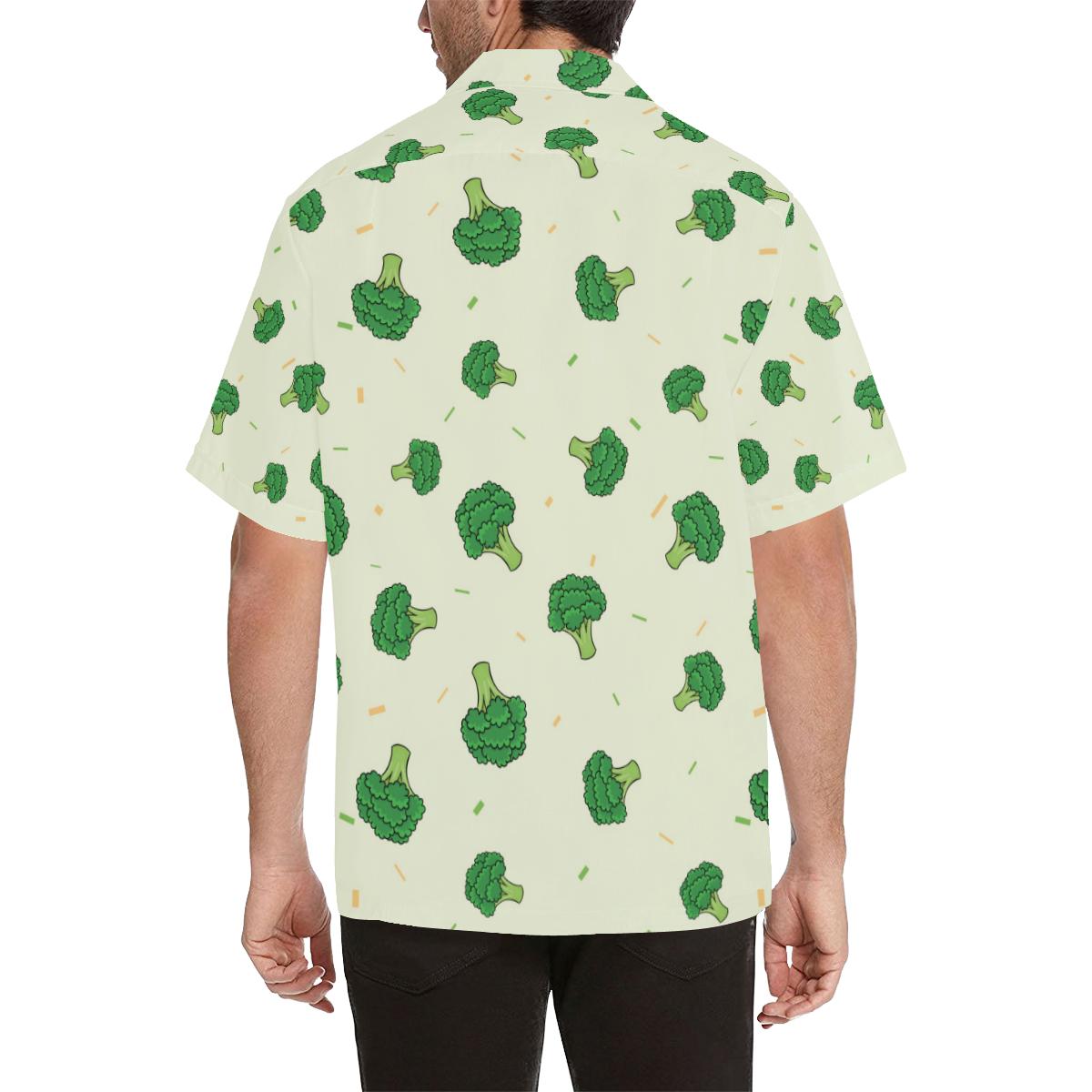 Broccoli Pattern Mens All Over Print Hawaiian Shirt