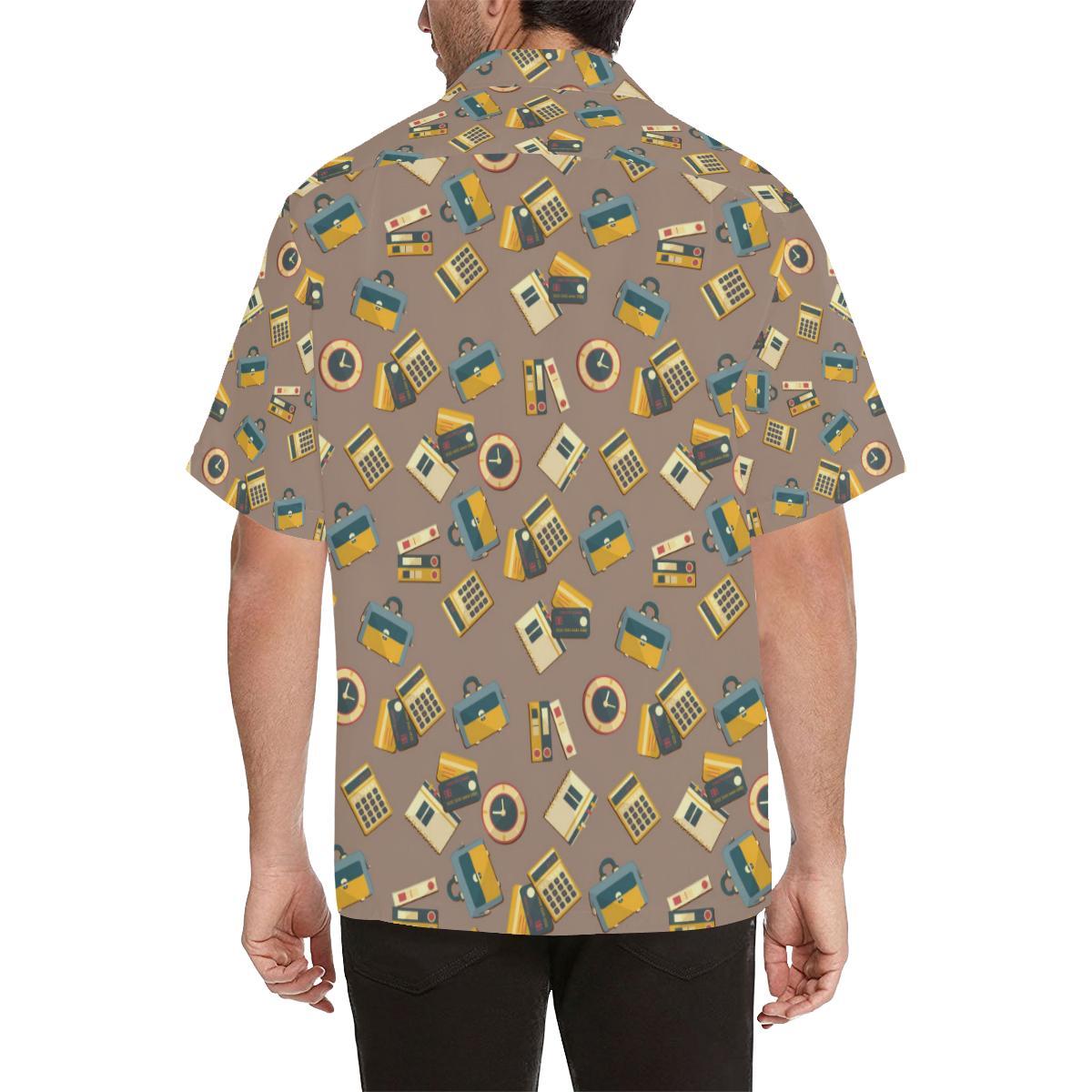 Accounting Financial Pattern Print Design Hawaiian Shirt