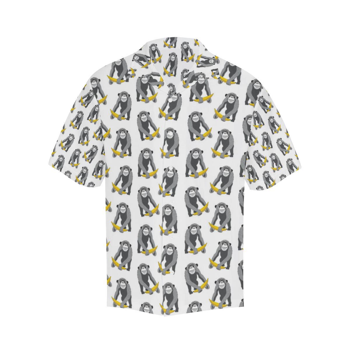Chimpanzee Pattern Print Design Hawaiian Shirt