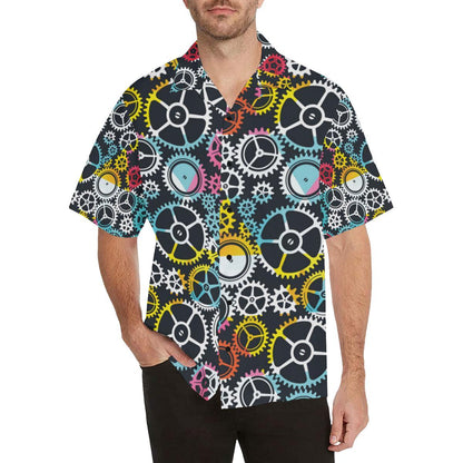 Mechanic Pattern Print Design Hawaiian Shirt