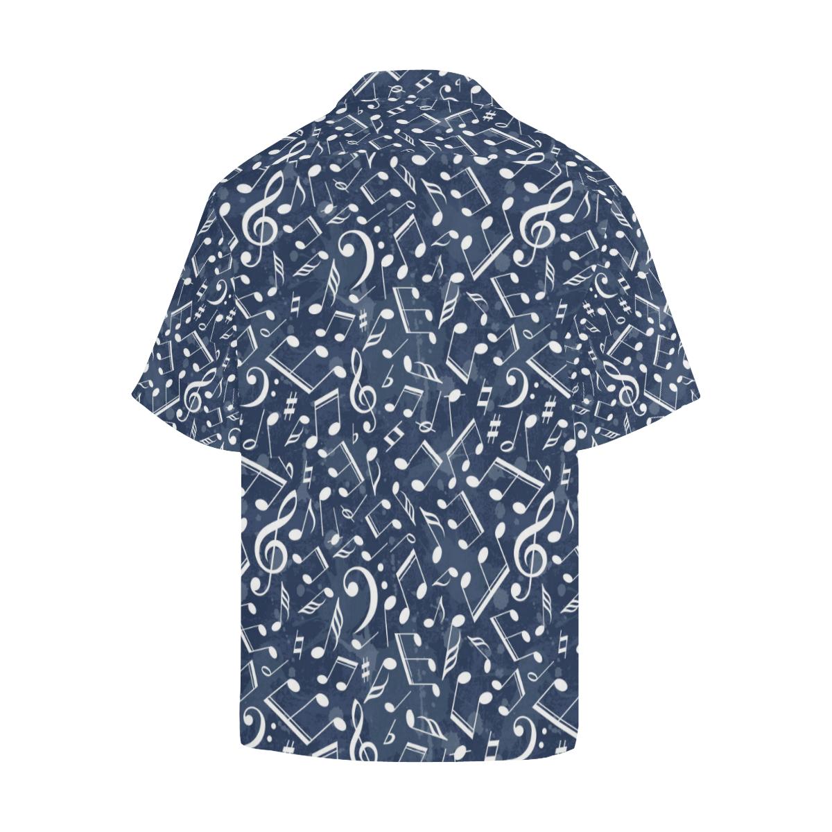 Music Note Pattern Print Design A Hawaiian Shirt