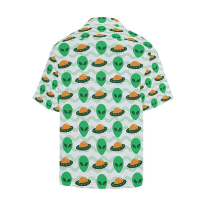 Alien Ufo Pattern Print Design Hawaiian Shirt