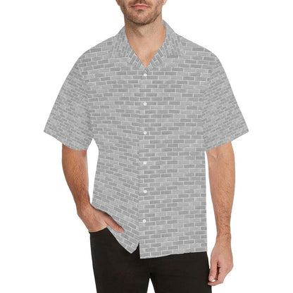 Brick Printed Pattern Print Design 01 Mens All Over Hawaiian Shirt