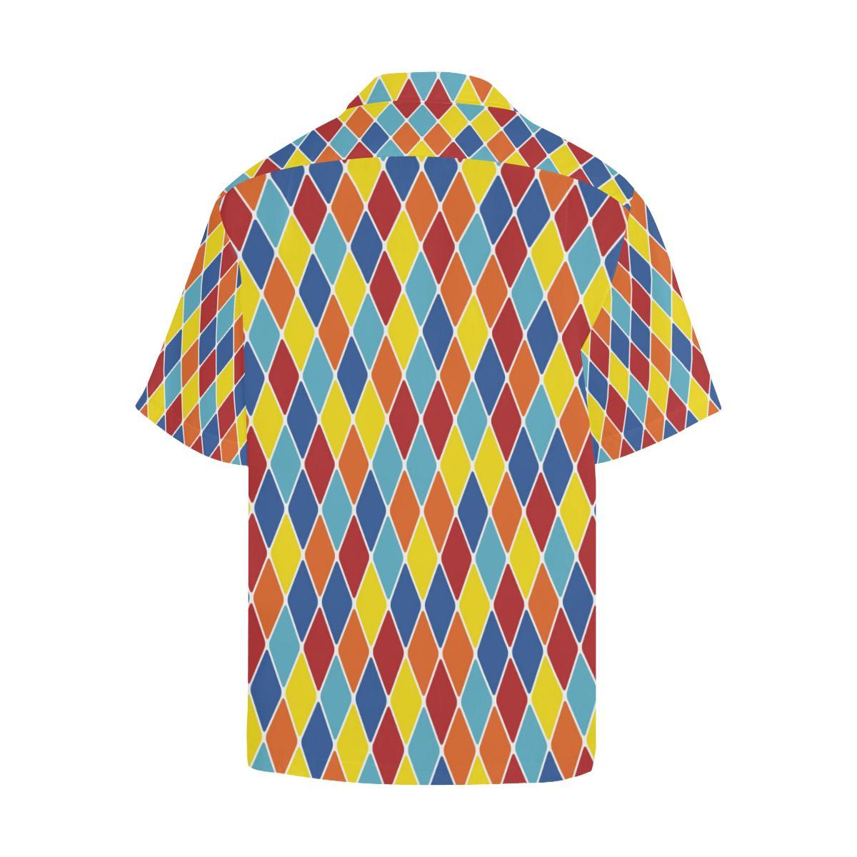 Harlequin Pattern Print Design Hawaiian Shirt