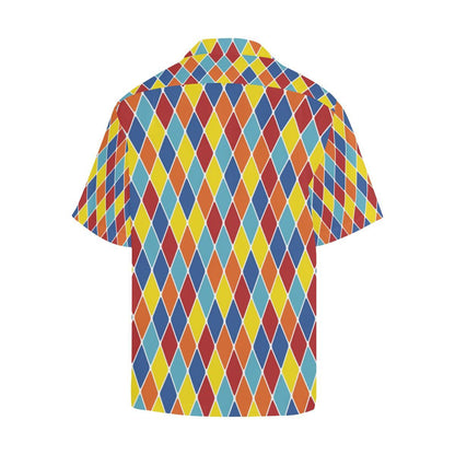Harlequin Pattern Print Design Hawaiian Shirt
