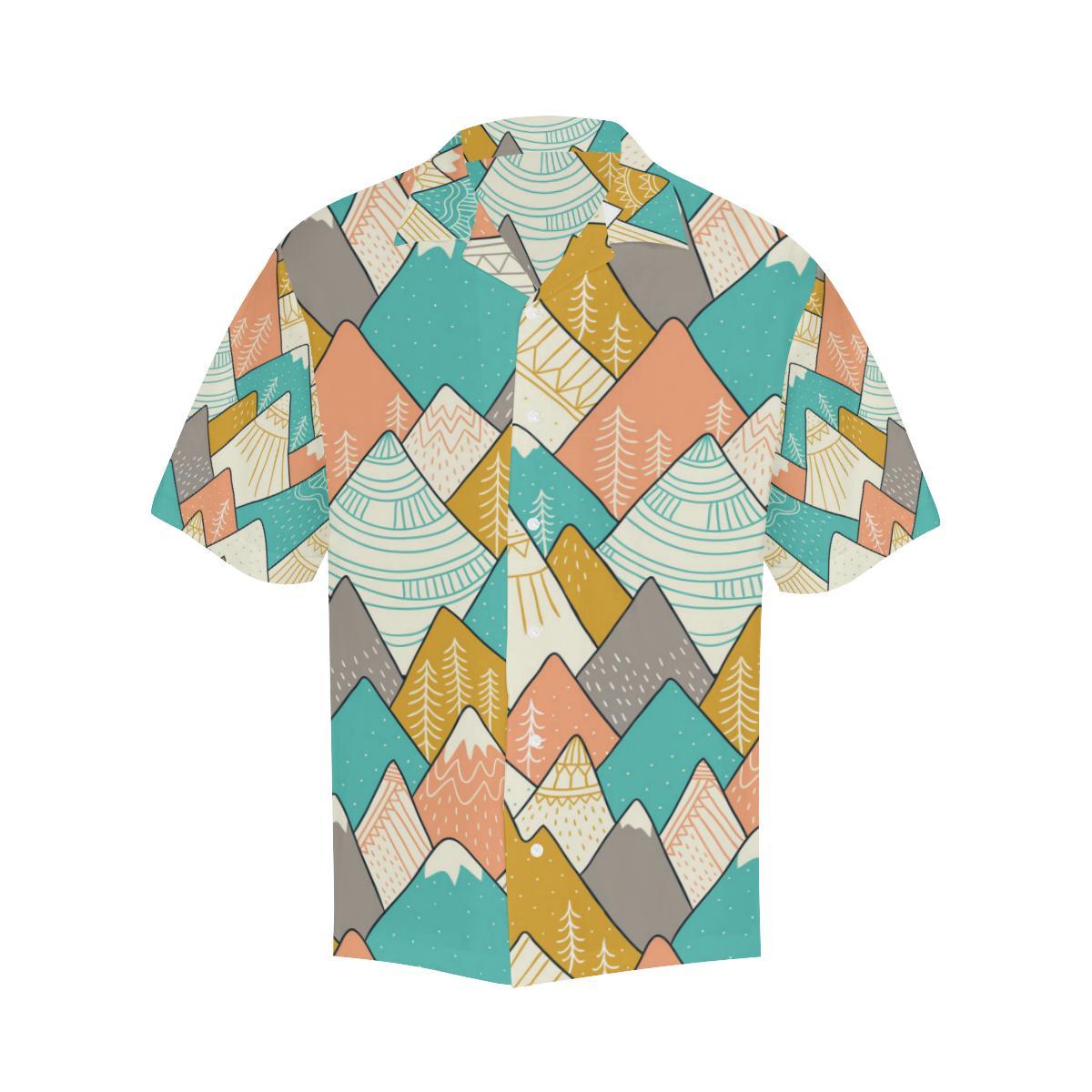 Mountain Pattern Print Design Hawaiian Shirt