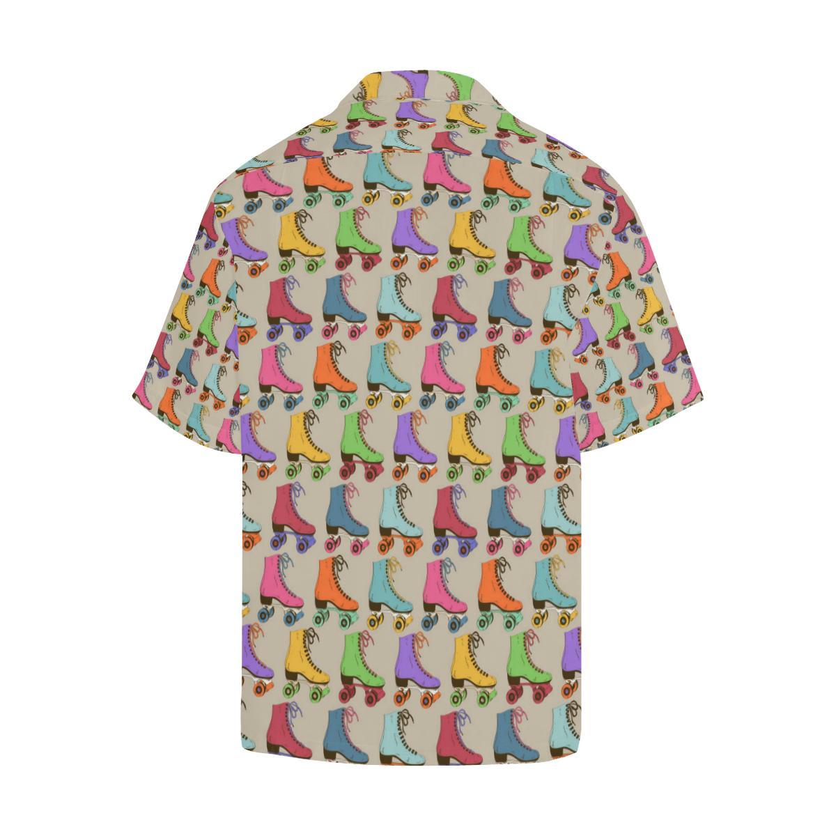 Roller Skate Pattern Print Design A Hawaiian Shirt