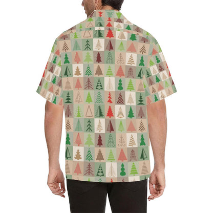 Christmas Tree Pattern Mens All Over Print Hawaiian Shirt