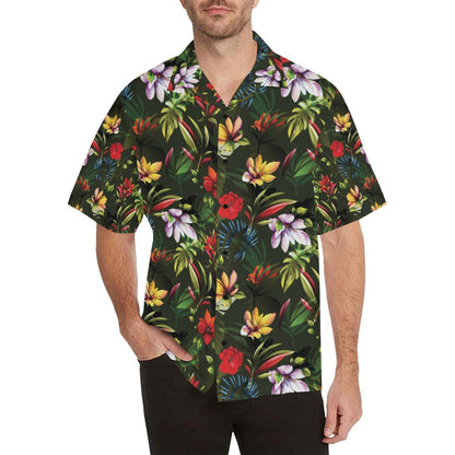 Magnolia Pattern Print Design Hawaiian Shirt