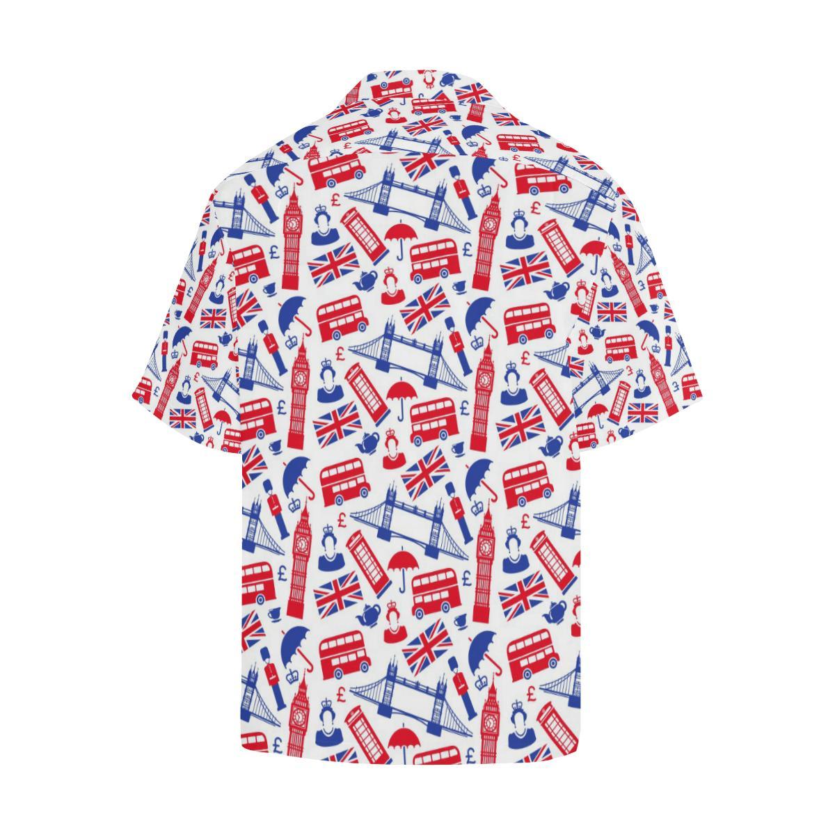 British Pattern Print Design 01 Mens All Over Hawaiian Shirt
