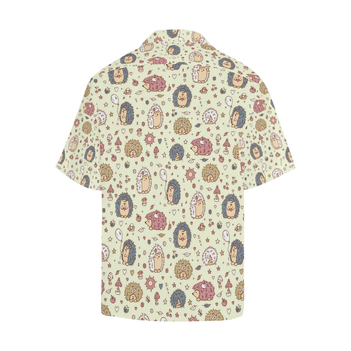 Hedgehog Cute Pattern Print Design Hawaiian Shirt