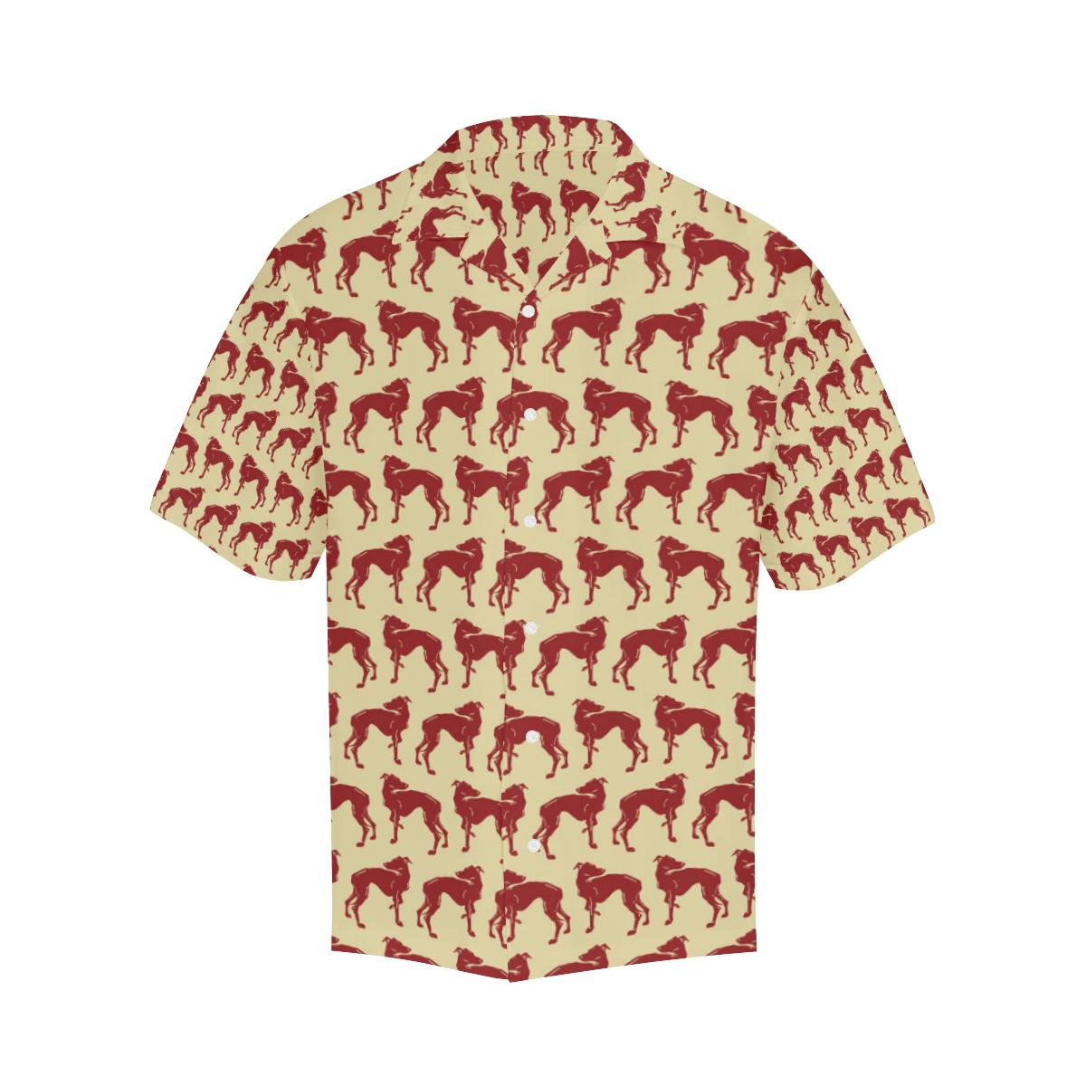 Greyhound Pattern Print Design 04 Mens All Over Hawaiian Shirt