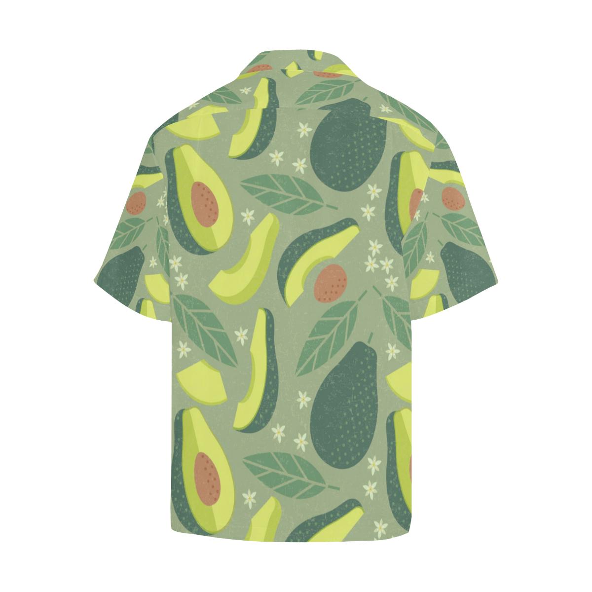 Avocado Pattern Mens All Over Print Hawaiian Shirt