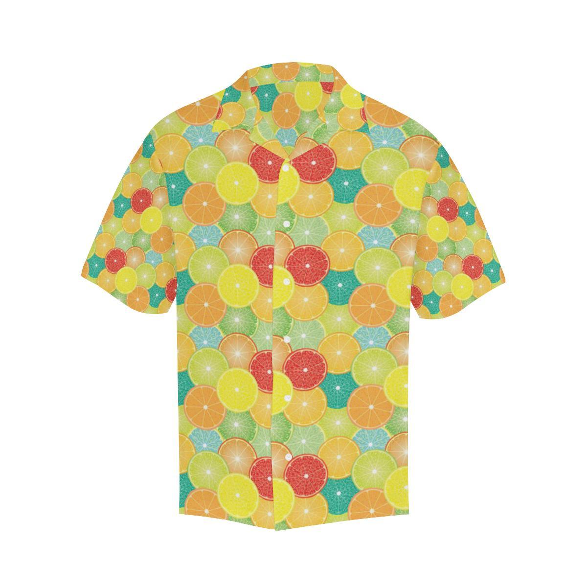 Citrus Pattern Print Design Hawaiian Shirt