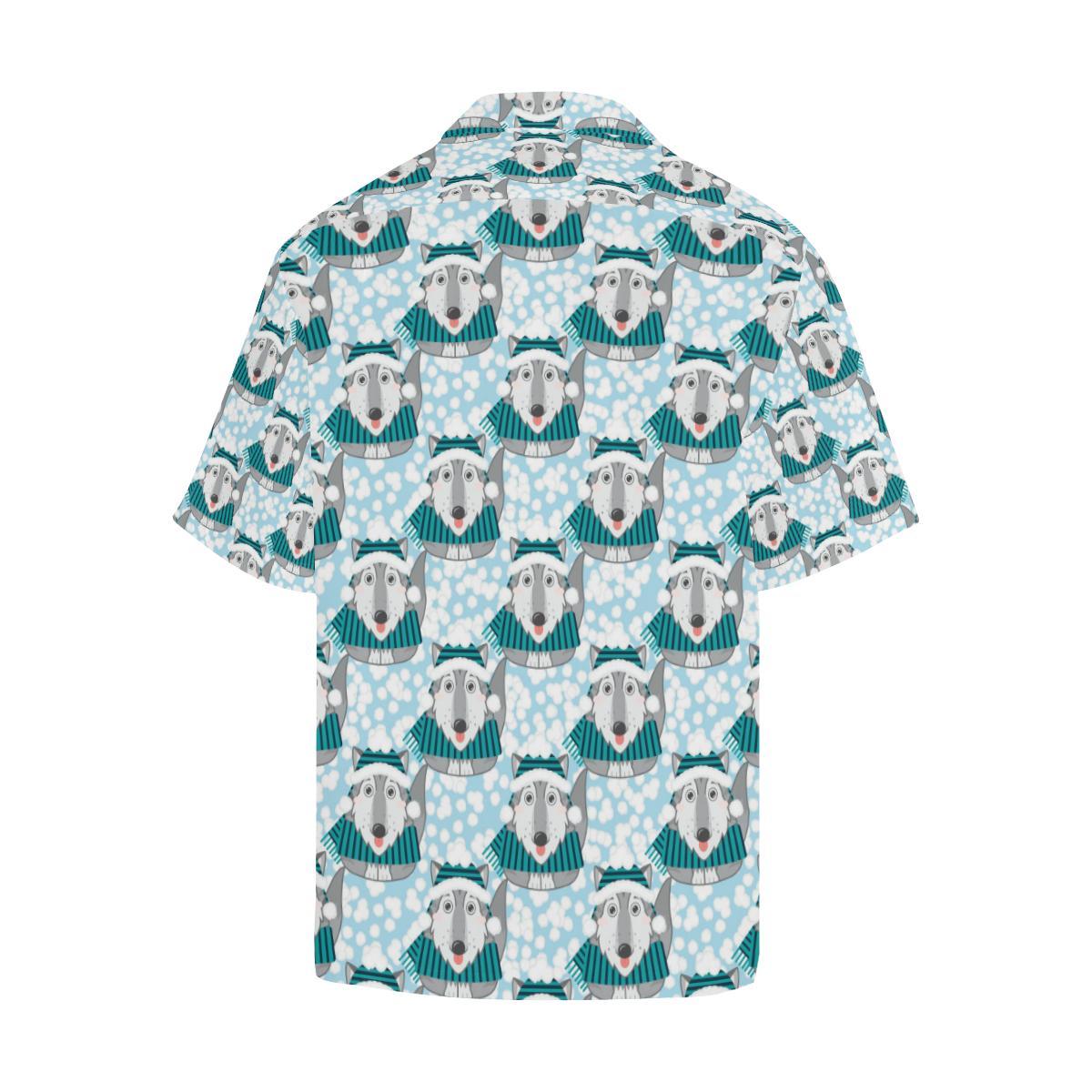 Alaskan Malamute Pattern Print Design Hawaiian Shirt