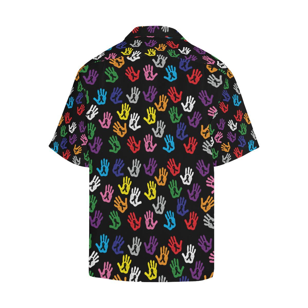 Cancer Awareness Pattern Print Design Hawaiian Shirt