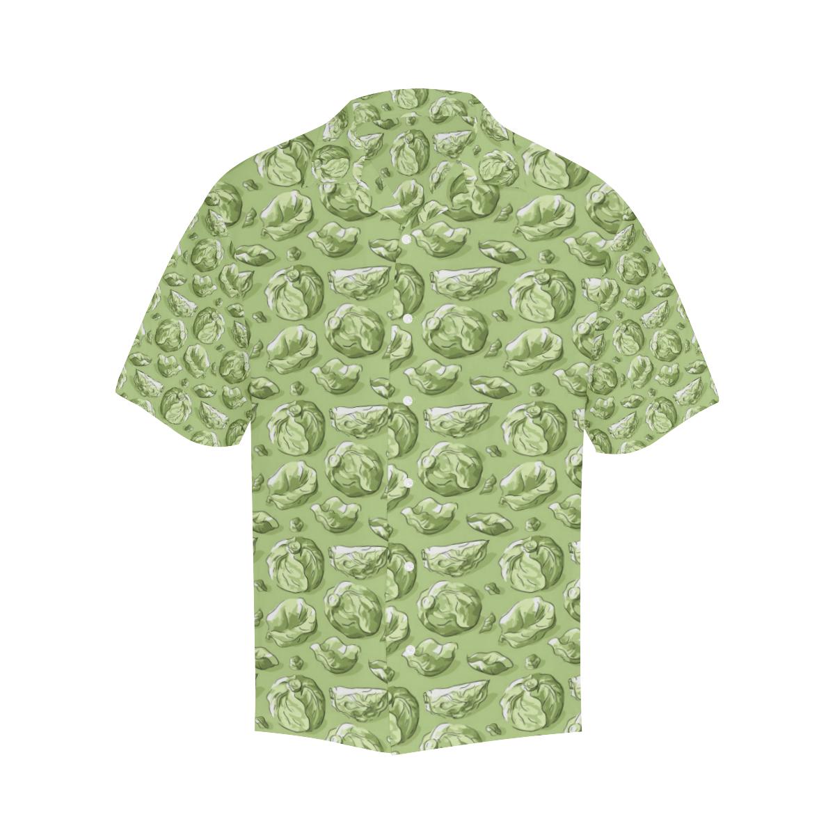 Brussels Sprouts Pattern Print Design Hawaiian Shirt