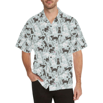 Cat Pattern Print Design Hawaiian Shirt