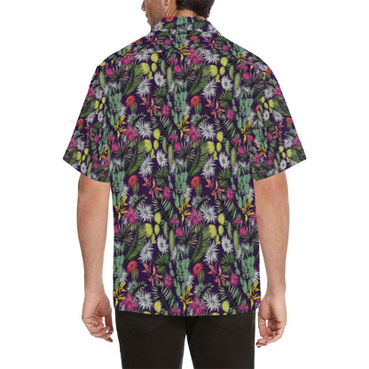 Cactus Pattern Print Design Hawaiian Shirt