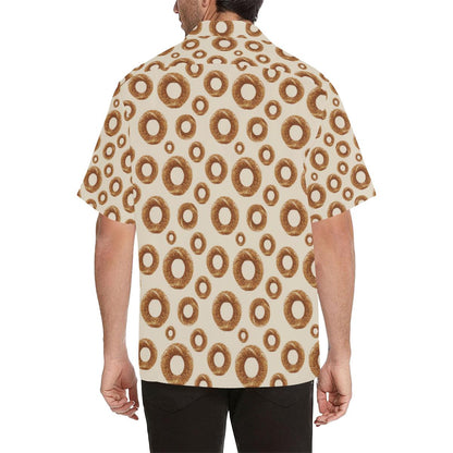 Bagel Pattern Print Design Hawaiian Shirt