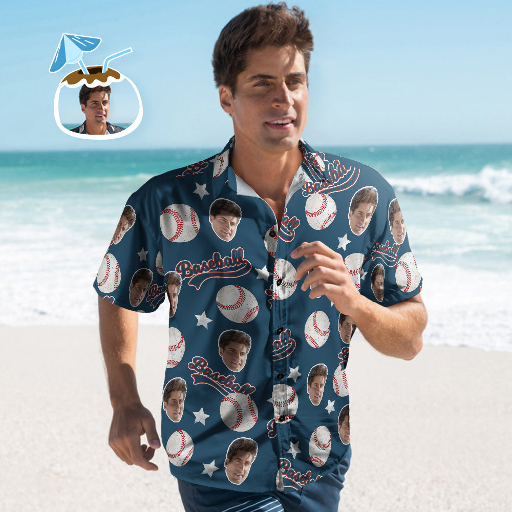 Custom Baseball Hawaiian Shirts Aloha Beach Shirt For Men Summer Gift