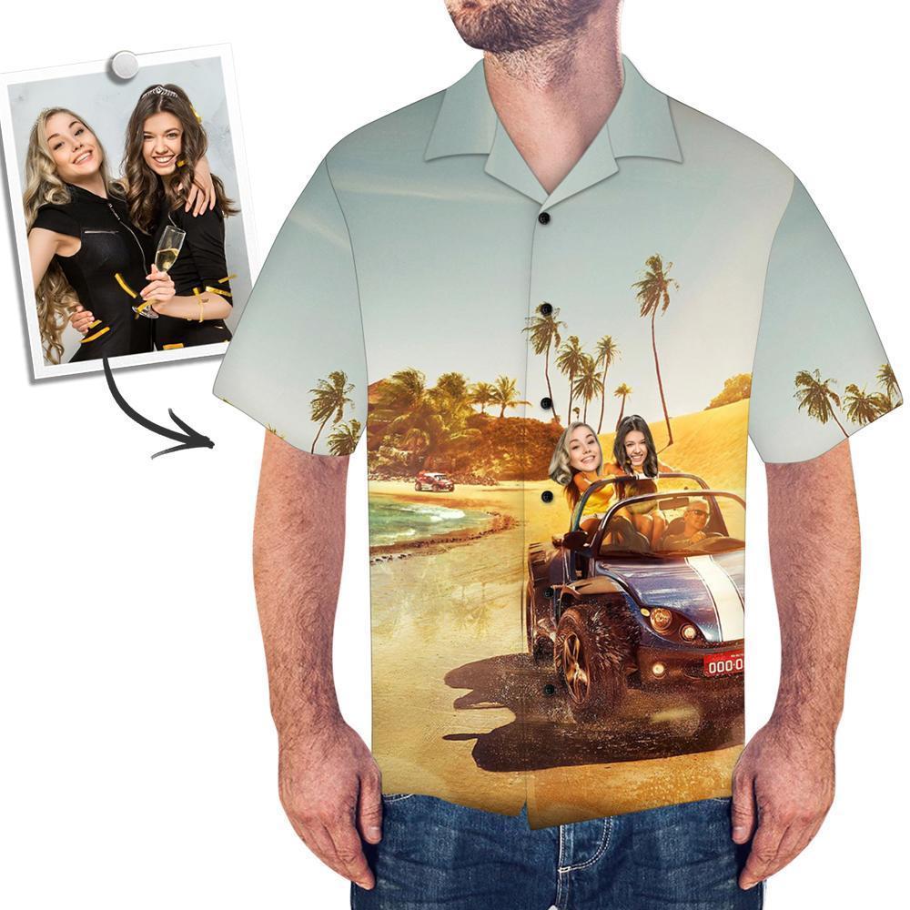 Custom Mash Face On Shirt Hawaiian