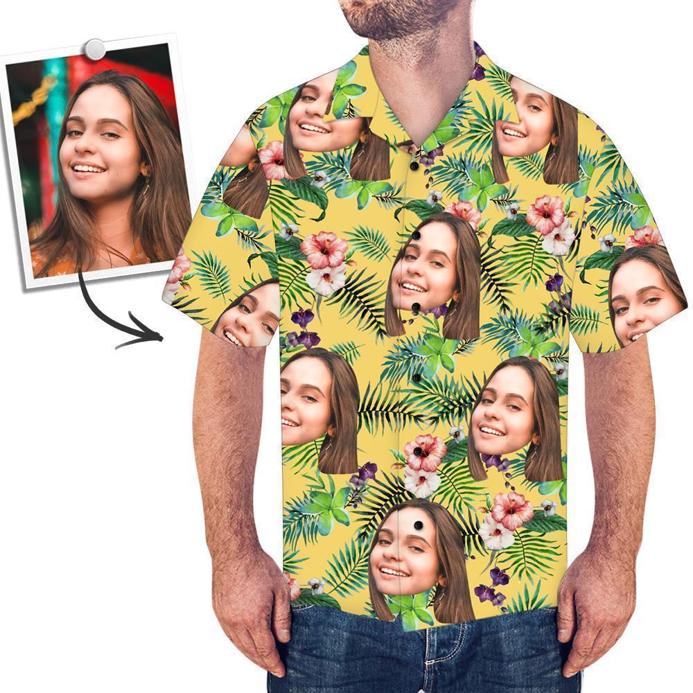 Custom Face Shirt Mens Hawaiian