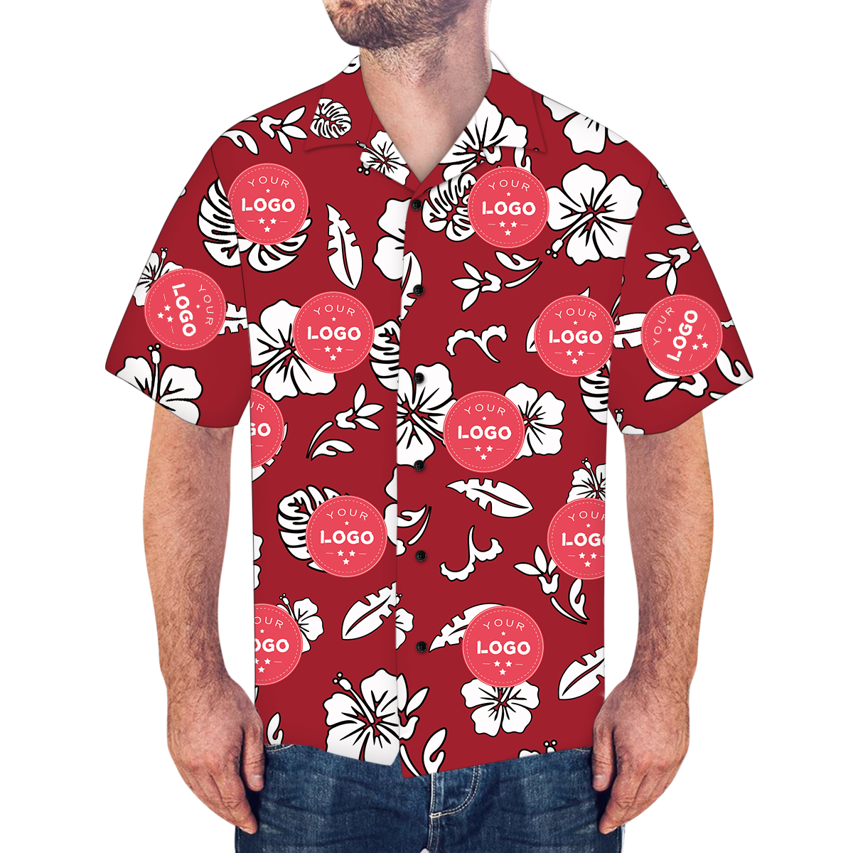 Custom Hawaiian Shirts Lily Flowers Personalised Aloha Beach Shirt For Men