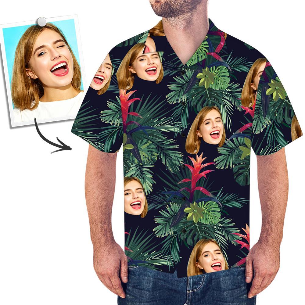 Custom Face Shirt Men's Hawaiian Shirt