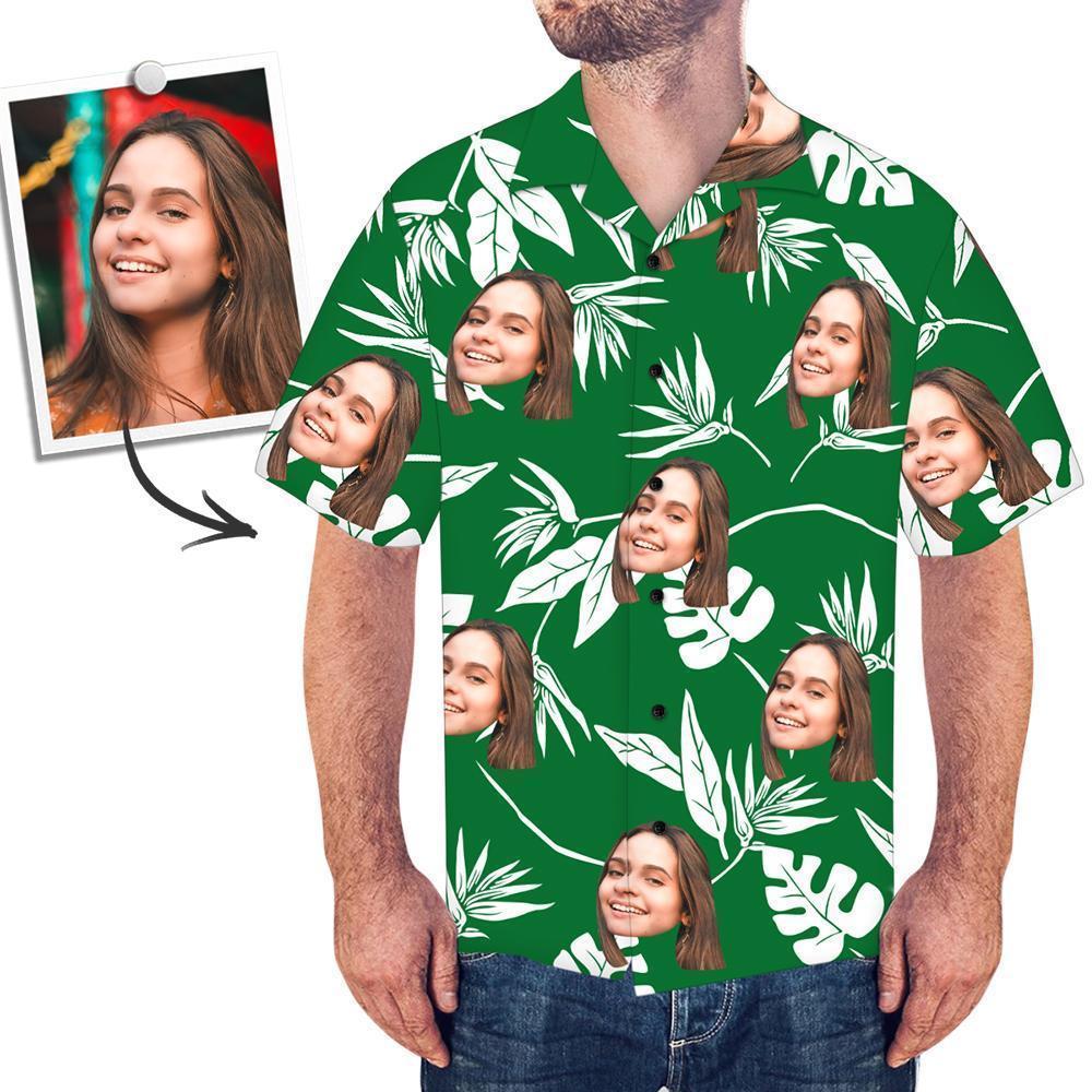 Shirt Mens Hawaiian Green