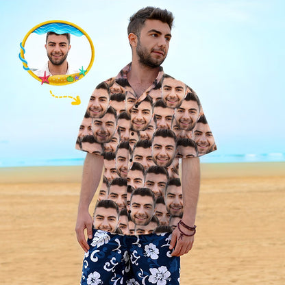 Custom Face Shirt Mens Hawaiian Mash