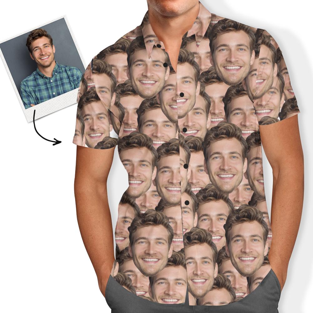 Hawaiian Shirt With Face On It For Men Mash Christmas Gifts