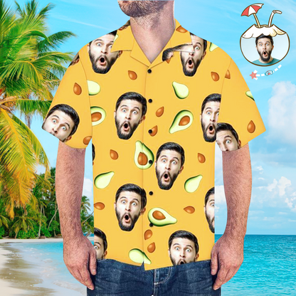 Shirt Mens Hawaiian Avocado