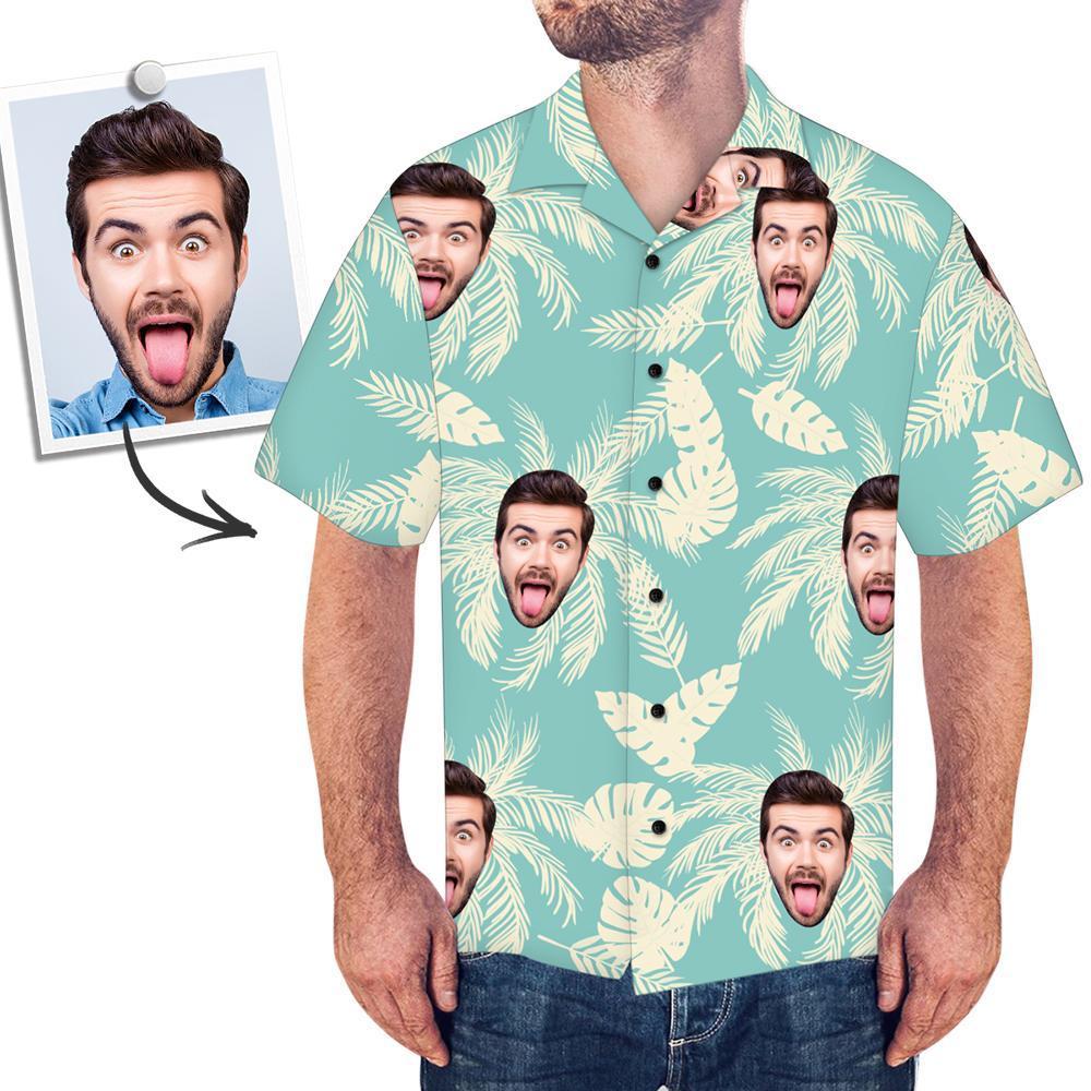 Custom Hawaiian Shirts Simple Color Matching Personalised Aloha Beach Shirt For Men