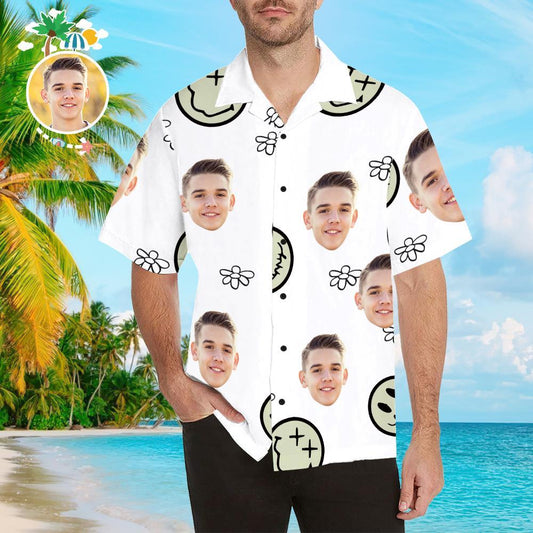 Custom Hawaiian Shirts Smile Design Aloha Beach Shirt For Men