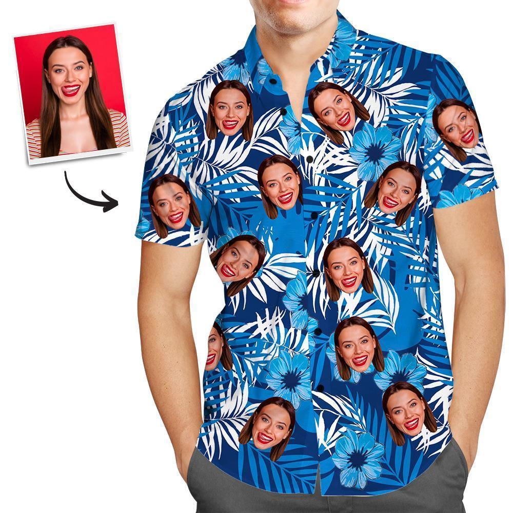 Custom Face Shirt Mens Hawaiian For Boyfriend Or Husband