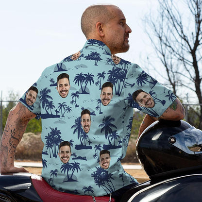 Custom Hawaiian Shirts Coconut Tree Design Aloha Beach Shirt For Men