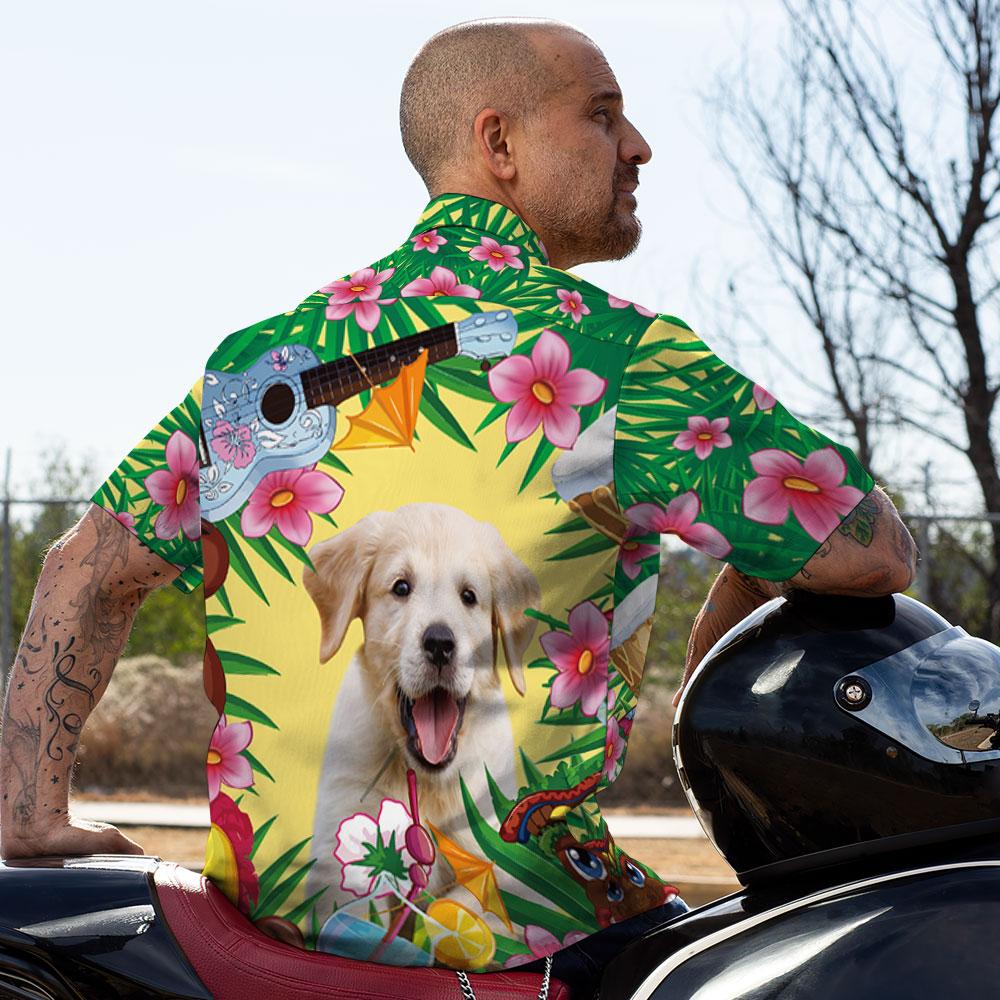 Custom Hawaiian Shirt Cool Dog Face Aloha Beach Shirt For Him