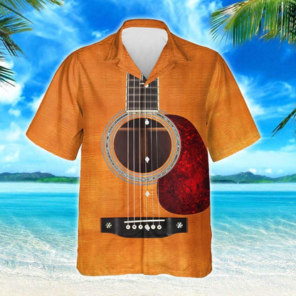 Acoustic Guitar Shirt Thh3198Hw Hawaiian