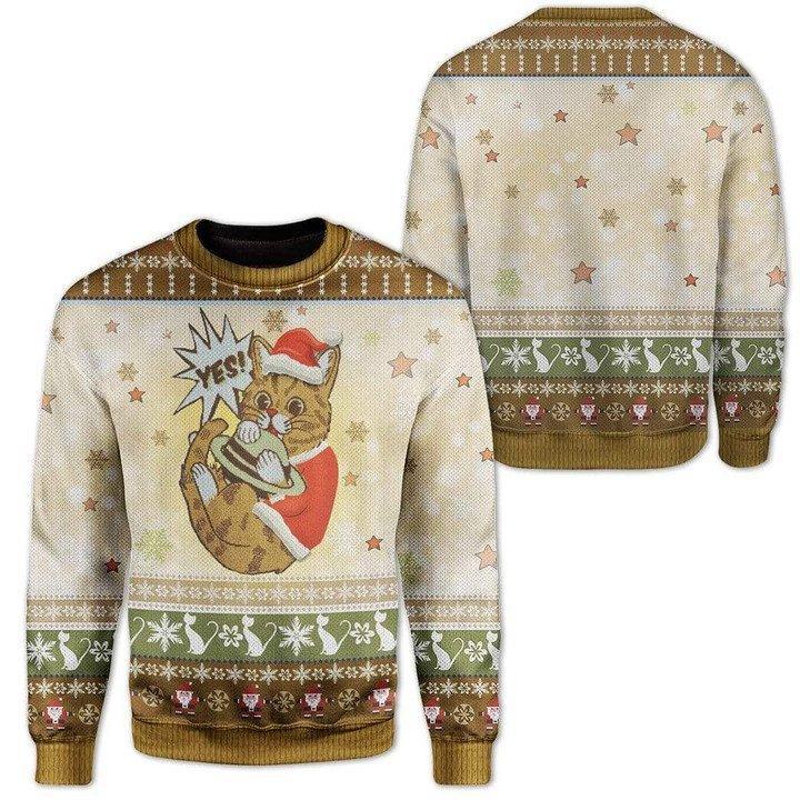 Cat Ugly Christmas Sweater 