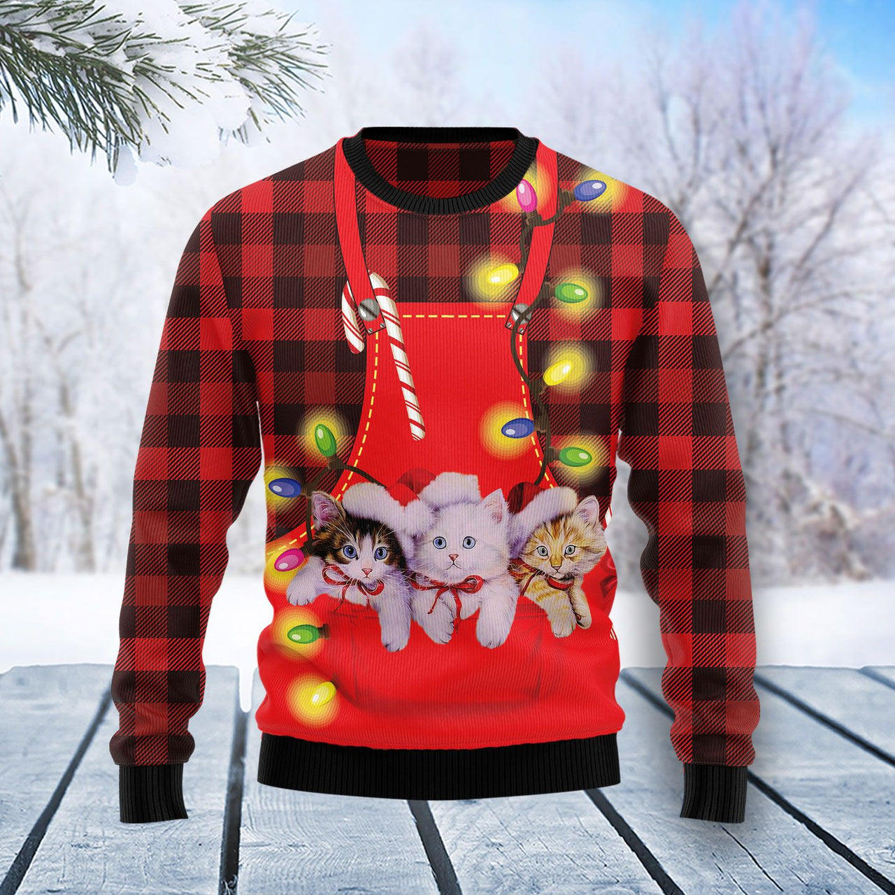 Cat Ugly Christmas Sweater 