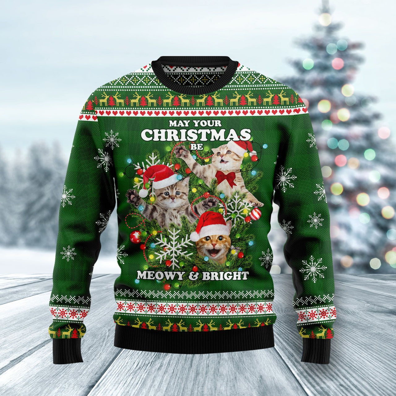 Cat Ugly Ugly Christmas Sweater 