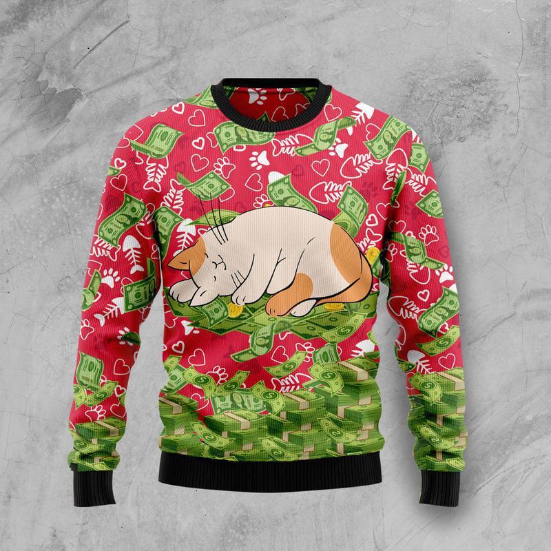 Cat Ugly Christmas Sweater 